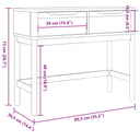 Wandtafel Floro 89,5X36,5X73 Cm Massief Grenenhout