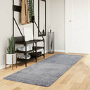 Vloerkleed Shaggy Hoogpolig Modern Blauw