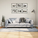 Vloerkleed Shaggy Hoogpolig Modern Blauw