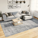 Vloerkleed Shaggy Hoogpolig Modern Blauw