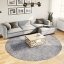 Vloerkleed Shaggy Hoogpolig Modern Blauw