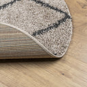 Vloerkleed Pamplona Shaggy Hoogpolig Beige En Antraciet