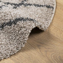 Vloerkleed Pamplona Shaggy Hoogpolig Beige En Antraciet