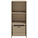 Tuinkast 50X55X115 Cm Poly Rattan