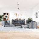 3-Delige Loungeset Chesterfield En Bolsters Fluweel