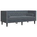 3-Delige Loungeset Chesterfield En Bolsters Fluweel