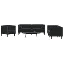 3-Delige Loungeset Chesterfield En Bolsters Fluweel