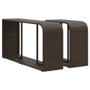 Opbergschappen 2 St Poly Rattan