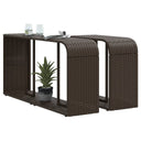 Opbergschappen 2 St Poly Rattan