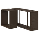 Opbergschappen 2 St Poly Rattan