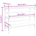 Wandtafel 100X32X75 Cm Bewerkt Hout Kleurig