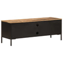 Tv-Meubel 110X35X40 Cm Massief Ruw Mangohout