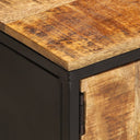 Tv-Meubel 110X35X40 Cm Massief Ruw Mangohout