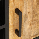 Tv-Meubel 110X35X40 Cm Massief Ruw Mangohout