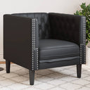 Fauteuil Chesterfield-Stijl Kunstleer Kleurig