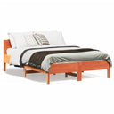 Bedframe Met Hoofdbord Massief Grenenhout Was