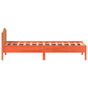 Bedframe Met Hoofdbord Massief Grenenhout Was