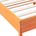 Bedframe Met Hoofdbord Massief Grenenhout Was