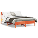 Bedframe Met Hoofdbord Massief Grenenhout