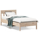 Bedframe Met Hoofdbord Massief Grenenhout