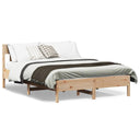 Bedframe Met Hoofdbord Massief Grenenhout