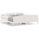 Bedframe Met Hoofdbord Massief Grenenhout Was