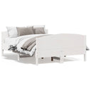 Bedframe Met Hoofdbord Massief Grenenhout