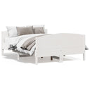 Bedframe Met Hoofdbord Massief Grenenhout