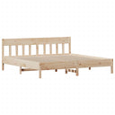 Bedframe Met Hoofdbord Massief Grenenhout