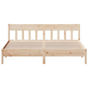 Bedframe Met Hoofdbord Massief Grenenhout