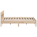 Bedframe Met Hoofdbord Massief Grenenhout