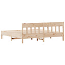 Bedframe Met Hoofdbord Massief Grenenhout