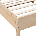 Bedframe Met Hoofdbord Massief Grenenhout