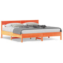 Bedframe Met Hoofdbord Massief Grenenhout