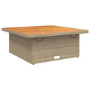 Tuintafel Poly Rattan En Acaciahout