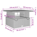 Tuintafel Poly Rattan En Acaciahout