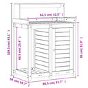 Oppottafel Met Schappen 82,5X50X109,5 Cm Grenenhout