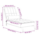 Massage Chaise Longue Met Bolster Stof