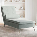 Massage Chaise Longue Met Bolster Fluweel Roze