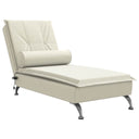 Massage Chaise Longue Met Bolster Fluweel Roze