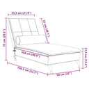 Massage Chaise Longue Met Bolster Fluweel Roze