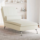 Massage Chaise Longue Met Bolster Fluweel Roze