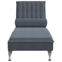 Massage Chaise Longue Met Bolster Fluweel