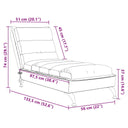 Massage Chaise Longue Met Kussens Stof