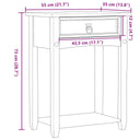 Wandtafel Corona 55X35X73 Cm Massief Grenenhout