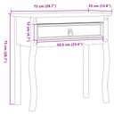 Wandtafel Corona 73X35X73 Cm Massief Grenenhout