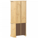 Hoge Kast Corona 74X38X170 Cm Massief Grenenhout