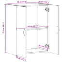 Archiefkast 60X32X77,5 Cm Bewerkt Hout