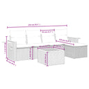 6-Delige Loungeset Met Kussens Poly Rattan