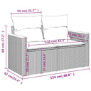 6-Delige Loungeset Met Kussens Poly Rattan